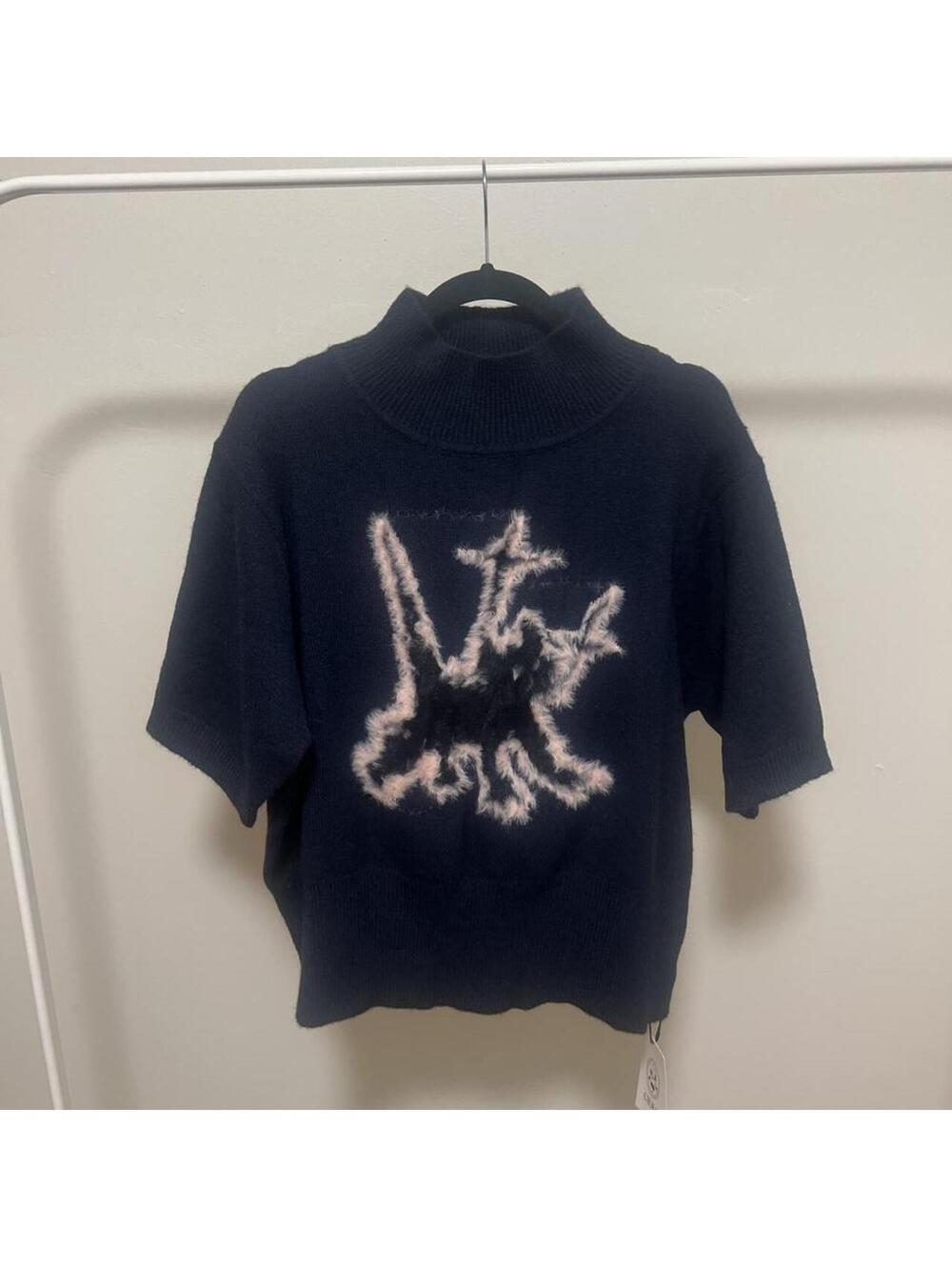 Cider Women's Navy and Blue Jumper